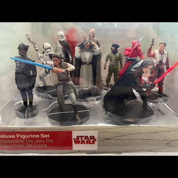 New Star Wars The Last Jedi Deluxe Figurine Set by Disney - Picture 3 of 7